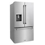 36in. 28.9 cu. ft. Standard-Depth French Door External Water Dispenser Refrigerator with Dual Ice Maker in Fingerprint Resistant Stainless Steel - (RSMW36) -
