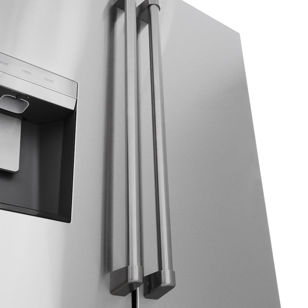 36in. 28.9 cu. ft. Standard-Depth French Door External Water Dispenser Refrigerator with Dual Ice Maker in Fingerprint Resistant Stainless Steel - (RSMW36) -