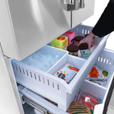 36in. 28.9 cu. ft. Standard-Depth French Door External Water Dispenser Refrigerator with Dual Ice Maker in Fingerprint Resistant Stainless Steel - (RSMW36) -
