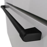 AutographEdition 36 in. 28.9 cu. ft. Standard-Depth French Door External Water Dispenser Refrigerator with Dual Ice Maker in Fingerprint Resistant Stainless Steel and Matte Black Handles - (RSMZW36MB) -