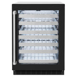 ZLINE 24 in. Touchstone Dual Zone 44 Bottle Wine Cooler With Black Matte Glass Door (RWDO-BLM-24) - (RWDOBLM24) -