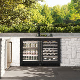ZLINE 24 in. Touchstone Dual Zone 44 Bottle Wine Cooler With Black Matte Glass Door (RWDO-BLM-24) - (RWDOBLM24) -