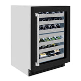 ZLINE 24 in. Touchstone Dual Zone 44 Bottle Wine Cooler With Black Matte Glass Door (RWDO-BLM-24) - (RWDOBLM24) -