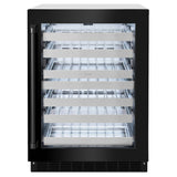 ZLINE 24 in. Touchstone Dual Zone 44 Bottle Wine Cooler With Black Stainless Steel Glass Door (RWDO-BS-24) - (RWDOBS24) -