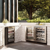 24in. Touchstone Dual Zone 44 Bottle Wine Cooler With Stainless Steel Glass Door - (RWDOGS24) -