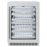 ZLINE 24 in. Touchstone Dual Zone 44 Bottle Wine Cooler With DuraSnow® Stainless Steel Glass Door (RWDO-SN-24) - (RWDOSN24) -