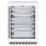 ZLINE 24 in. Touchstone Dual Zone 44 Bottle Wine Cooler With White Matte Glass Door (RWDO-WM-24) - (RWDOWM24) -