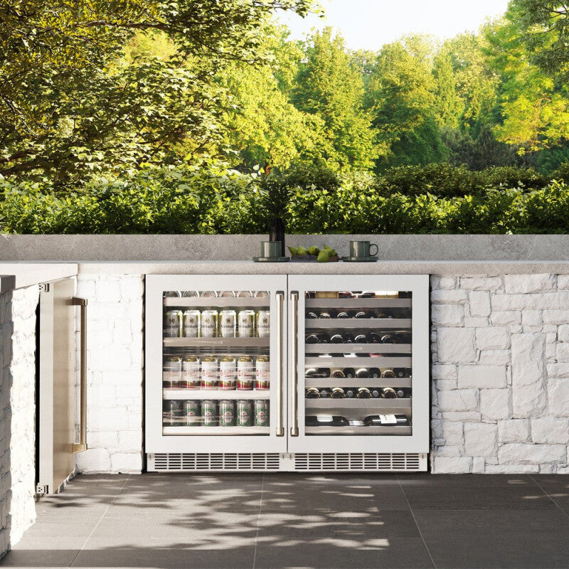 ZLINE 24 in. Touchstone Dual Zone 44 Bottle Wine Cooler With White Matte Glass Door (RWDO-WM-24) - (RWDOWM24) -