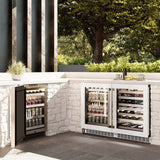 ZLINE 24 in. Touchstone Dual Zone 44 Bottle Wine Cooler With White Matte Glass Door (RWDO-WM-24) - (RWDOWM24) -