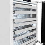 AutographEdition 24 in. Touchstone Dual Zone 44 Bottle Wine Cooler With Stainless Steel Glass Door And Champagne Bronze Handle - (RWDOZGS24CB) -