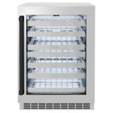 AutographEdition 24 in. Touchstone Dual Zone 44 Bottle Wine Cooler With Stainless Steel Glass Door And Matte Black Handle - (RWDOZGS24MB) -