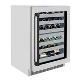 AutographEdition 24 in. Touchstone Dual Zone 44 Bottle Wine Cooler With Stainless Steel Glass Door And Matte Black Handle - (RWDOZGS24MB) -