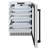 AutographEdition 24 in. Touchstone Dual Zone 44 Bottle Wine Cooler With Stainless Steel Glass Door And Matte Black Handle - (RWDOZGS24MB) -