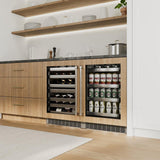 24in. Touchstone Dual Zone 44 Bottle Wine Cooler With Panel Ready Glass Door - (RWDPO24) -