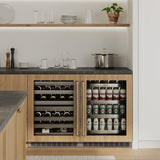 24in. Touchstone Dual Zone 44 Bottle Wine Cooler With Panel Ready Glass Door - (RWDPO24) -
