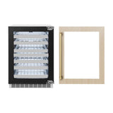 AutographEdition 24 in. Touchstone Dual Zone 44 Bottle Wine Cooler With Panel Ready Glass Door And Champagne Bronze Handle - (RWDPOZ24CB) -