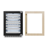 AutographEdition 24 in. Touchstone Dual Zone 44 Bottle Wine Cooler With Panel Ready Glass Door And Polished Gold Handle - (RWDPOZ24G) -