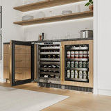 AutographEdition 24 in. Touchstone Dual Zone 44 Bottle Wine Cooler With Panel Ready Glass Door And Polished Gold Handle - (RWDPOZ24G) -