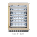 AutographEdition 24 in. Touchstone Dual Zone 44 Bottle Wine Cooler With Panel Ready Glass Door And Polished Gold Handle - (RWDPOZ24G) -