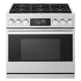 LG SIGNATURE LPGU6319Y pro gas range angled view
