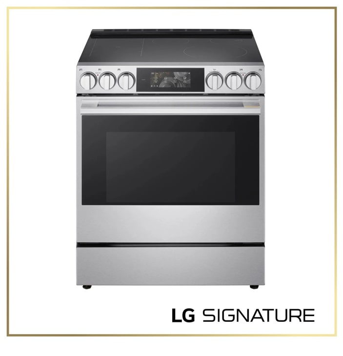 LG SIGNATURE LSIU6339XE induction slide-in range front view