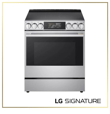 LG SIGNATURE LSIU6339XE induction slide-in range front view