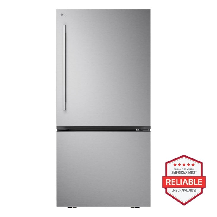 LG LB26H2200S bottom freezer refrigerator front view