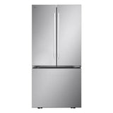 LG LF21G6201S counter-depth French door refrigerator front view in stainless steel