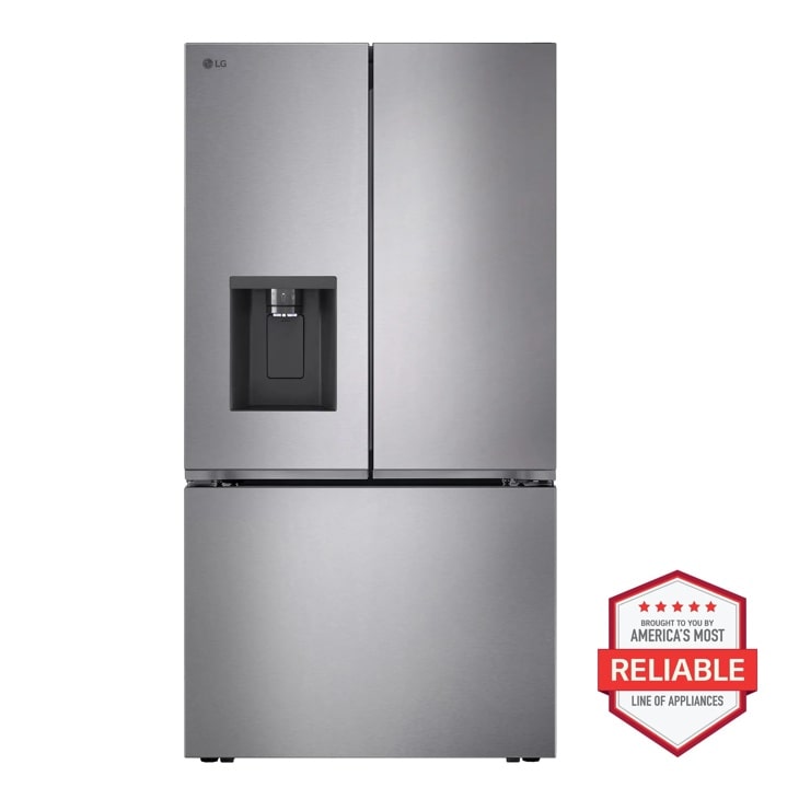 LG LF26C6230V French Door Refrigerator front view