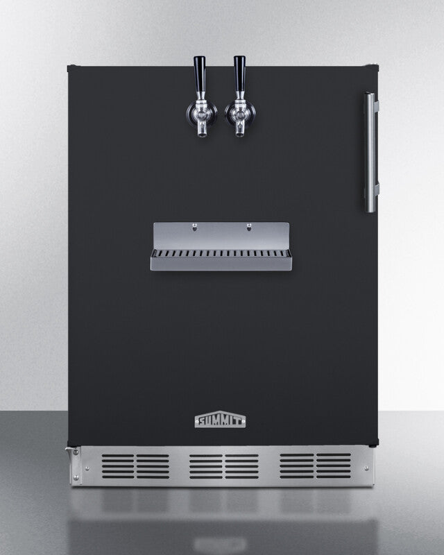 24" Wide Front Tap Built-In Cold Brew Coffee Kegerator, ADA-Compliant - (SBC58BFRTPCFADALHD)