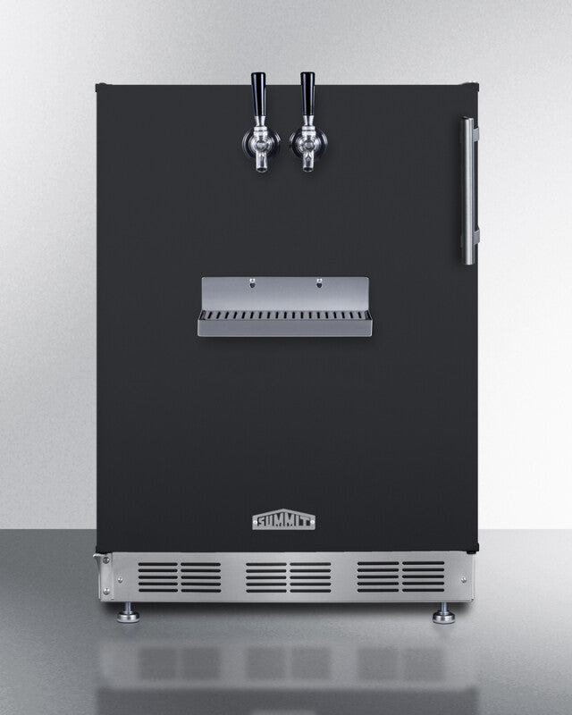 24" Wide Front Tap Built-In Cold Brew Coffee Kegerator - (SBC58BFRTPCFLHD)