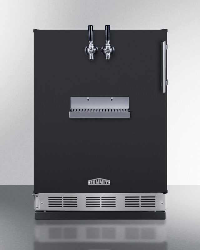24" Wide Front Tap Built-In Cold Brew Coffee Kegerator - (SBC58BFRTPCFLHD)