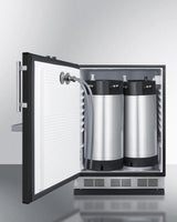 24" Wide Front Tap Built-In Cold Brew Coffee Kegerator - (SBC58BFRTPCFLHD)