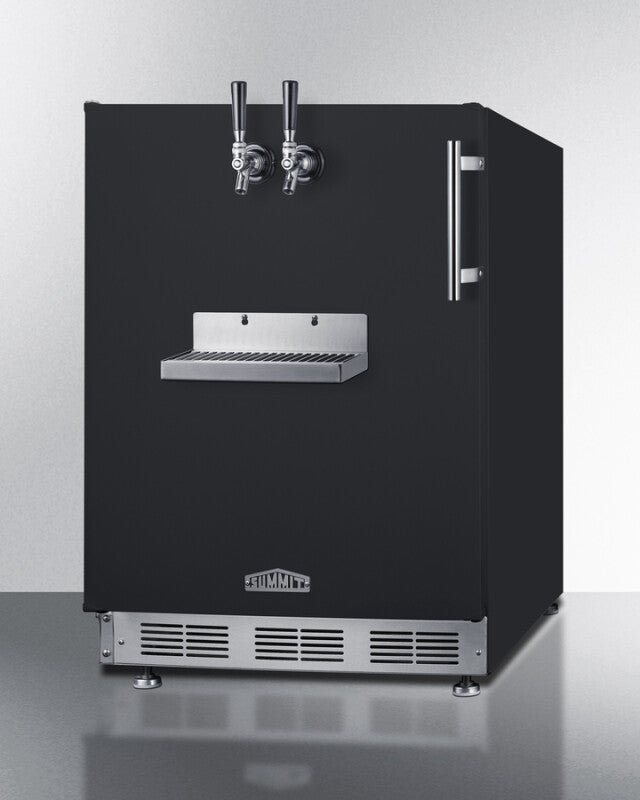 24" Wide Front Tap Built-In Cold Brew Coffee Kegerator - (SBC58BFRTPCFLHD)
