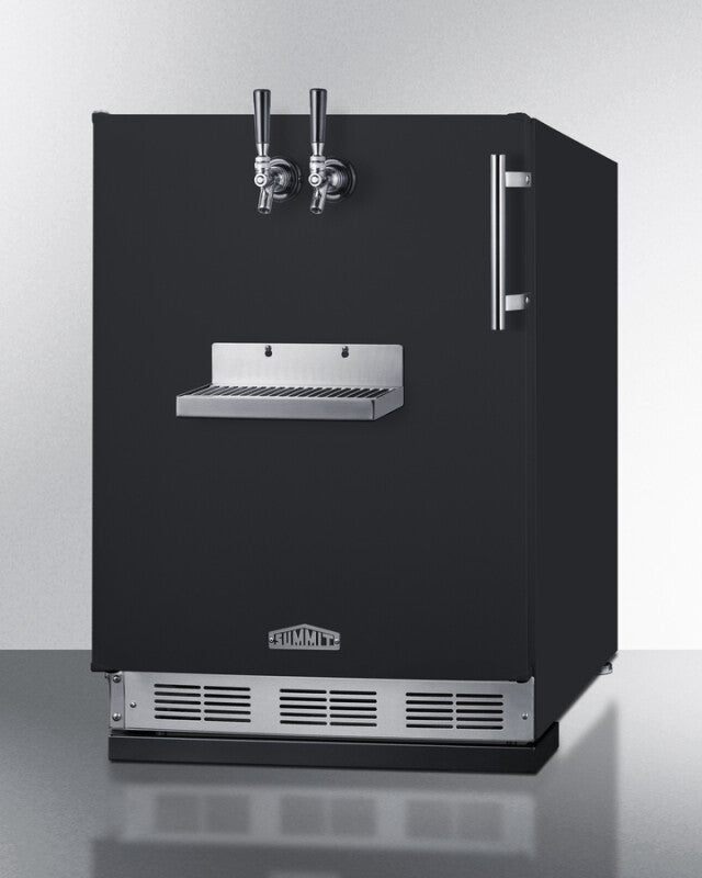 24" Wide Front Tap Built-In Cold Brew Coffee Kegerator - (SBC58BFRTPCFLHD)
