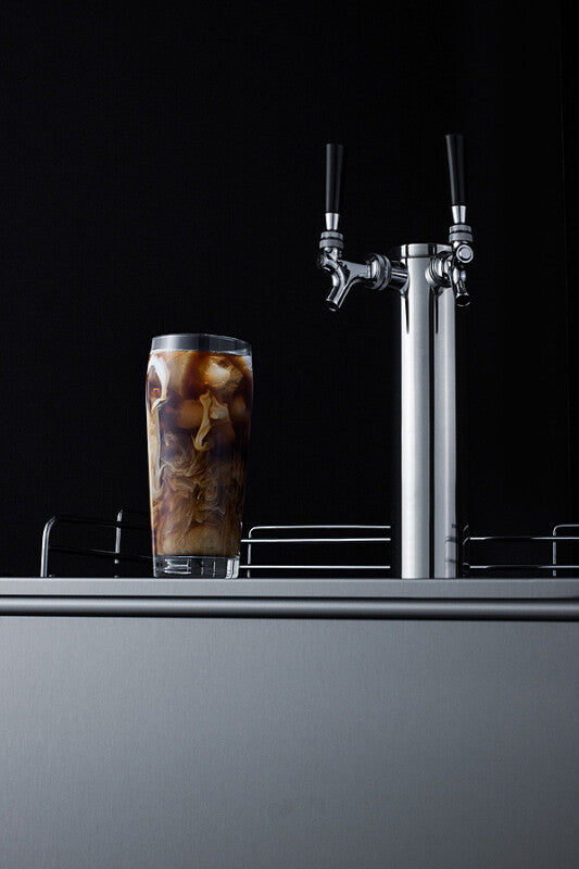 24" Wide Built-in Cold Brew Coffee Kegerator, ADA Compliant - (SBC58BLBIADACFTWIN)