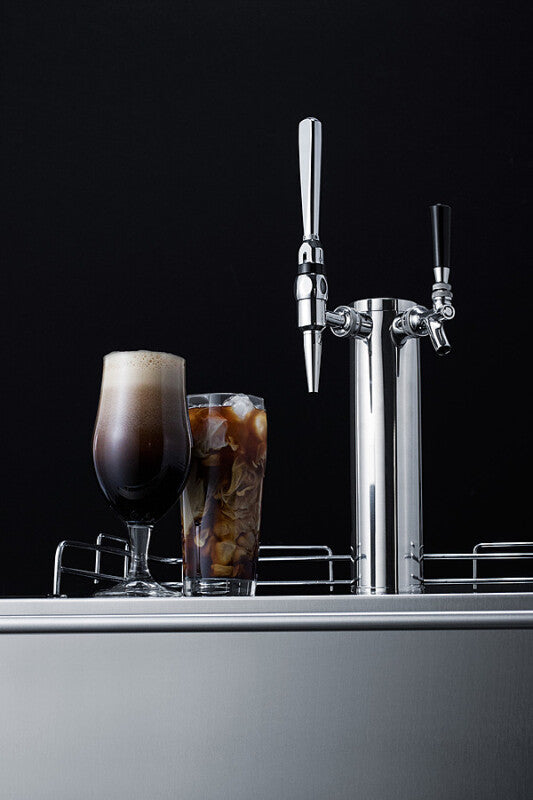 24" Wide Built-in Coffee Kegerator, ADA Compliant - (SBC58BLBIADACMTWIN)