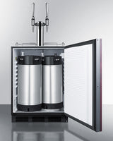24" Wide Built-in Nitro Coffee Kegerator, ADA Compliant (panel Not Included) - (SBC58BLBIADAIFNCFTWIN)