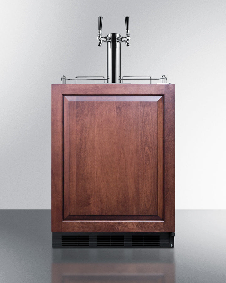 24" Built-In Kegerator, ADA Compliant, Dual Tap, Panel-Ready Door - (SBC58BLBIADAIFTWINBW)