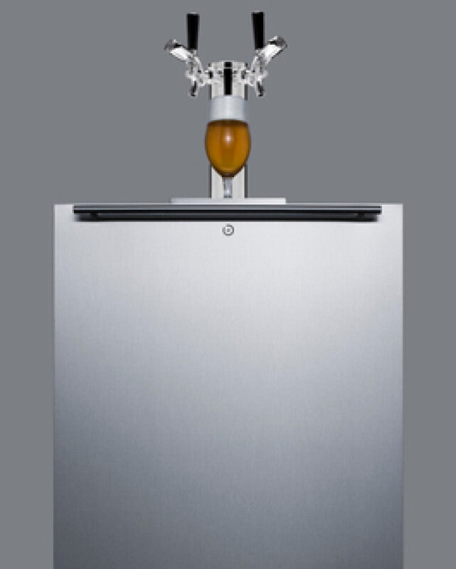 24" Wide Built-in Kegerator, ADA Compliant - (SBC58BLBIADALOCK)
