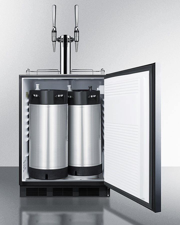 24" Wide Built-in Nitro Coffee Kegerator, ADA Compliant - (SBC58BLBIADANCFTWIN)