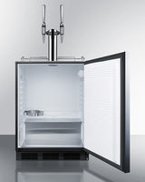 24" Wide Built-in Nitro Coffee Kegerator, ADA Compliant - (SBC58BLBIADANCFTWIN)