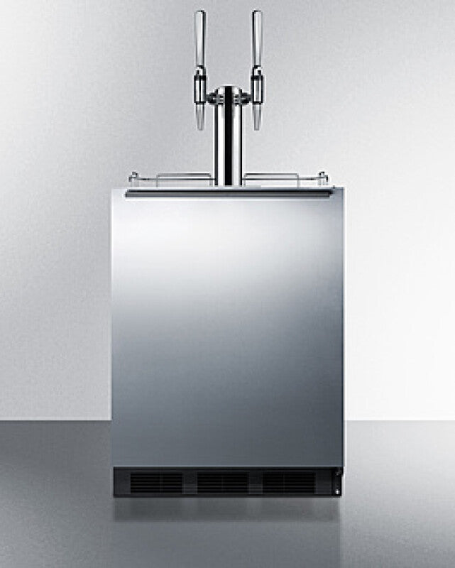 24" Wide Built-in Nitro Coffee Kegerator, ADA Compliant - (SBC58BLBIADANCFTWIN)