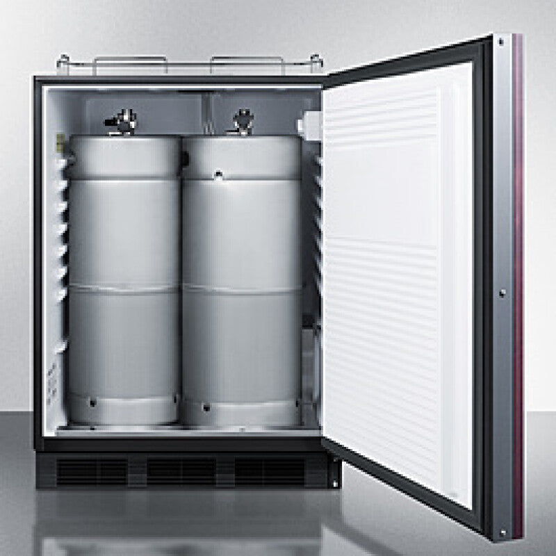 24" Wide Built-in Kegerator, ADA Compliant (panel Not Included) - (SBC58BLBIADANKIF)