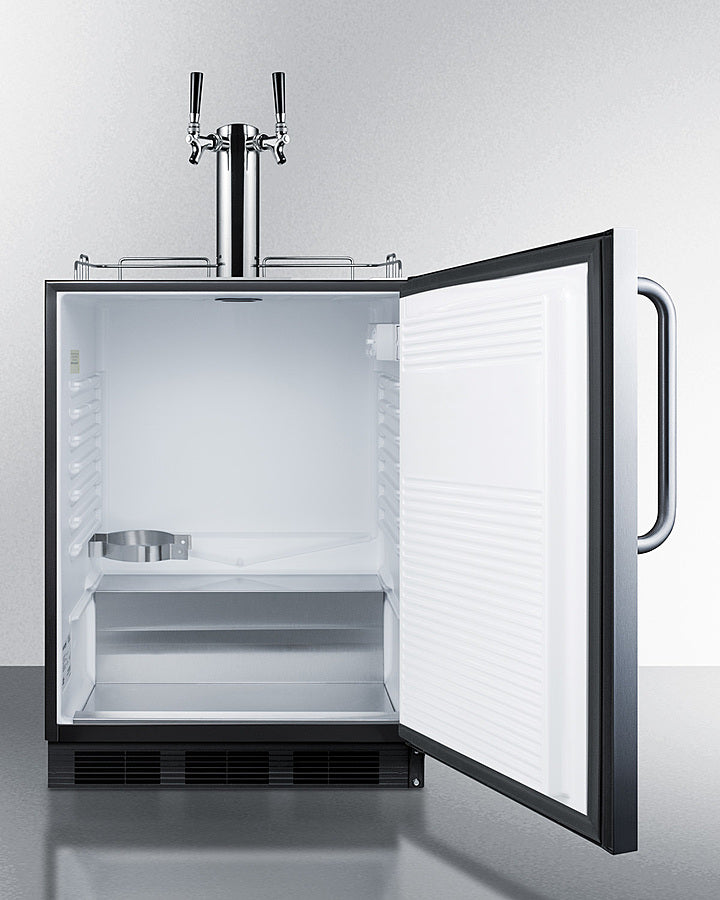 24" Wide Built-in Kegerator, ADA Compliant - (SBC58BLBICSSADA)
