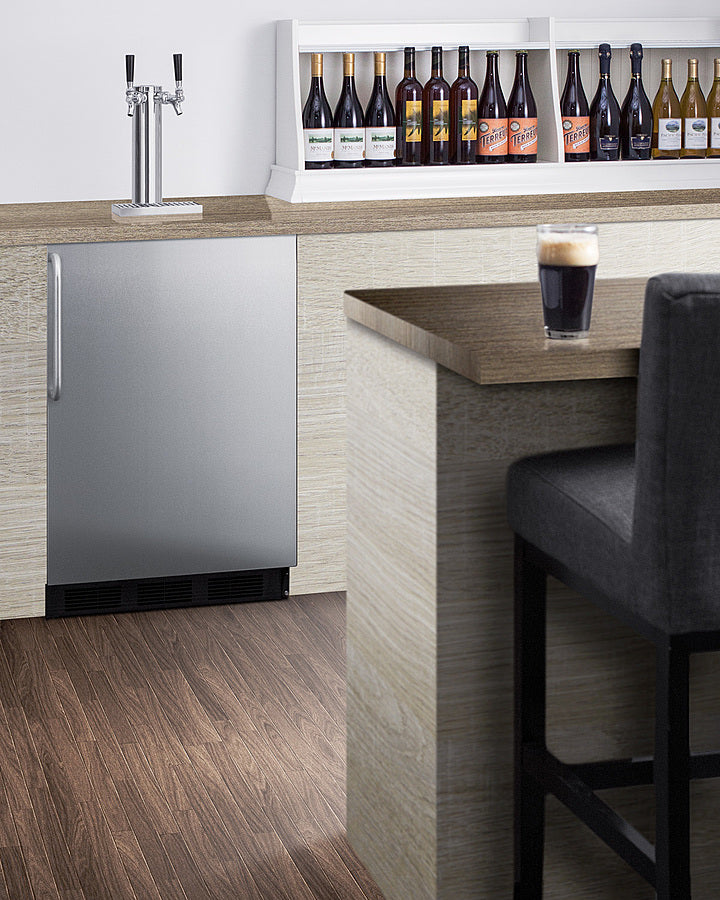 24" Wide Built-in Kegerator, ADA Compliant - (SBC58BLBICSSADA)