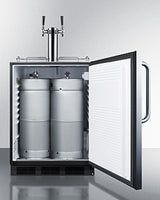 24" Wide Built-in Kegerator, ADA Compliant - (SBC58BLBICSSADA)