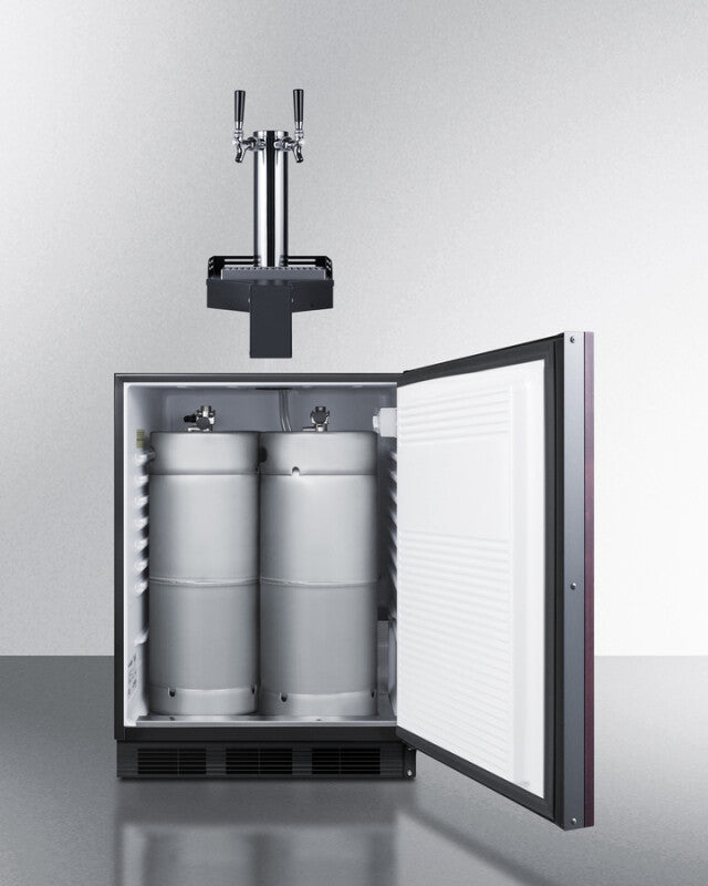 24" Wide Built-In Floating Tap Beer Kegerator, ADA-Compliant - (SBC58BLIFFLTWADA)