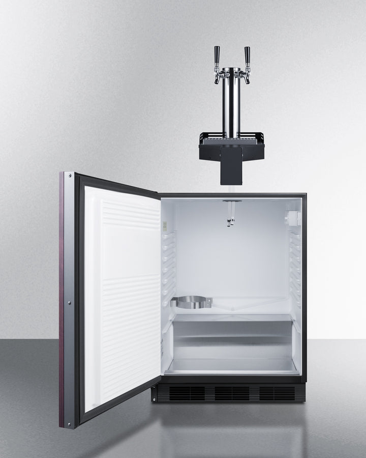 24" Wide Built-In Floating Tap Beer Kegerator, ADA-Compliant - (SBC58BLIFFLTWADALHD)