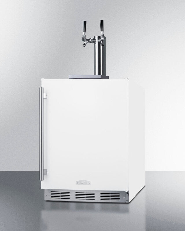 24" Wide Built-in Cold Brew Coffee Kegerator, ADA Compliant - (SBC58WHBIADACFTWIN)